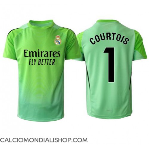 Maglie da calcio Real Madrid Thibaut Courtois #1 Portiere Seconda Maglia 2025-26 Manica Corta